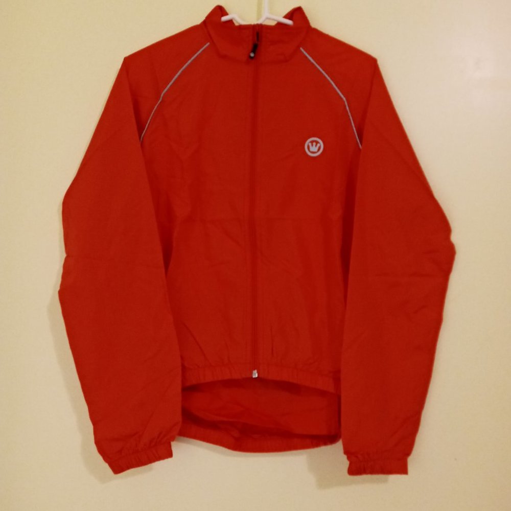 Canari Solar Flare Wind Shell Cycling Jacket (for Men) Red Hot Small NWT